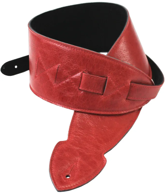 Leathergraft Softy 2.5 Guitar Strap, Red - Fair Deal Music