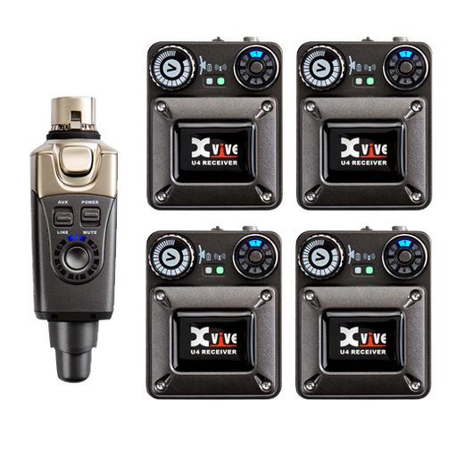 Xvive xu4r4 2.4gz Wireless In Ear Monitor System With Four Receivers - Fair Deal Music