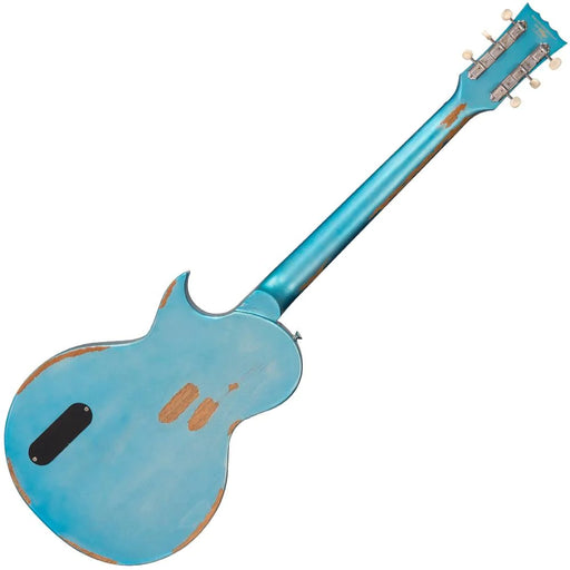 Vintage V120MR Icon, Distressed Gun Hill Blue On Sunburst - Fair Deal Music