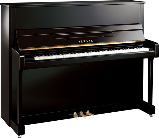 Yamaha B3 Upright Piano in Polished Ebony with Brass Fittings - Fair Deal Music
