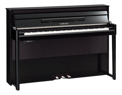 Yamaha NU1X AvantGrand Hybrid Digital Upright Piano Polished Ebony (Used) - Fair Deal Music