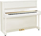 Yamaha B3 Upright Piano in Polished White - Fair Deal Music
