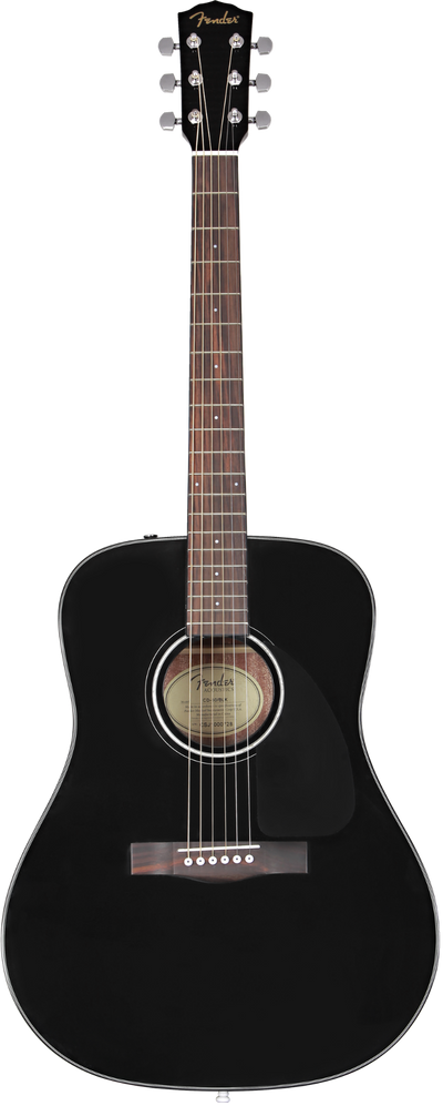 Fender CD-60 Dreadnought V3 Acoustic Guitar, Black - Fair Deal Music