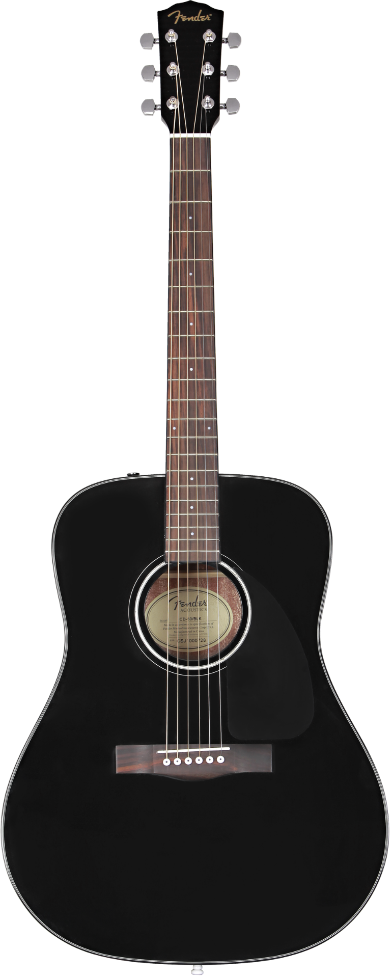 Fender CD-60 Dreadnought V3 Acoustic Guitar, Black - Fair Deal Music