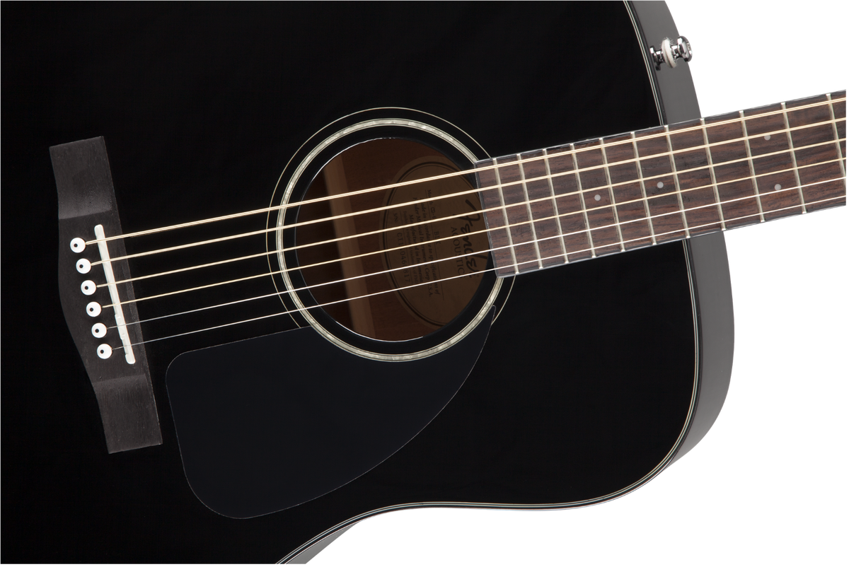 Fender CD-60 Dreadnought V3 Acoustic Guitar, Black - Fair Deal Music