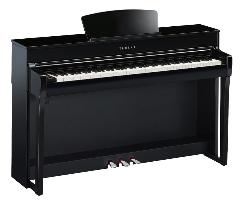 Yamaha CLP-735PE Clavinova Digital Piano Polished Ebony Bundle - Fair Deal Music