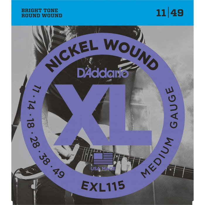 D'Addario EXL115 Nickel Wound Regular Light 11-49 Electric Guitar strings - Fair Deal Music