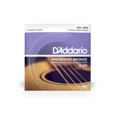 D'Addario EJ26 Light 11-52 Phosphor Bronze Acoustic Guitar strings - Fair Deal Music