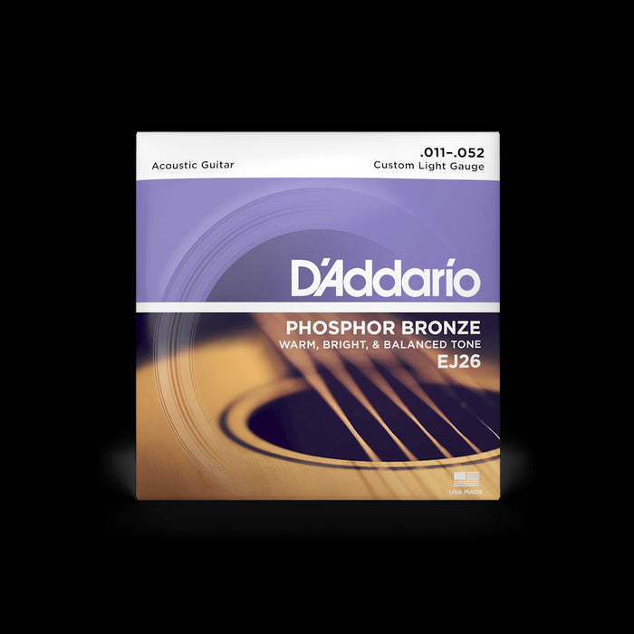 D'Addario EJ26 Light 11-52 Phosphor Bronze Acoustic Guitar strings - Fair Deal Music