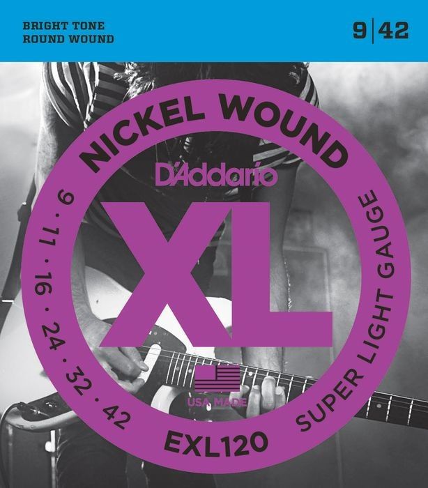 D'Addario EXL120 Electric Guitar Strings Super Light 9-42 - Fair Deal Music