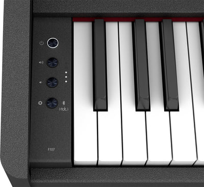 Roland F107-BK Slim Digital Piano Black Bundle - Fair Deal Music