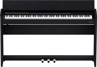 Roland F701-CB Compact Digital Piano Contemporary Black Bundle - Fair Deal Music