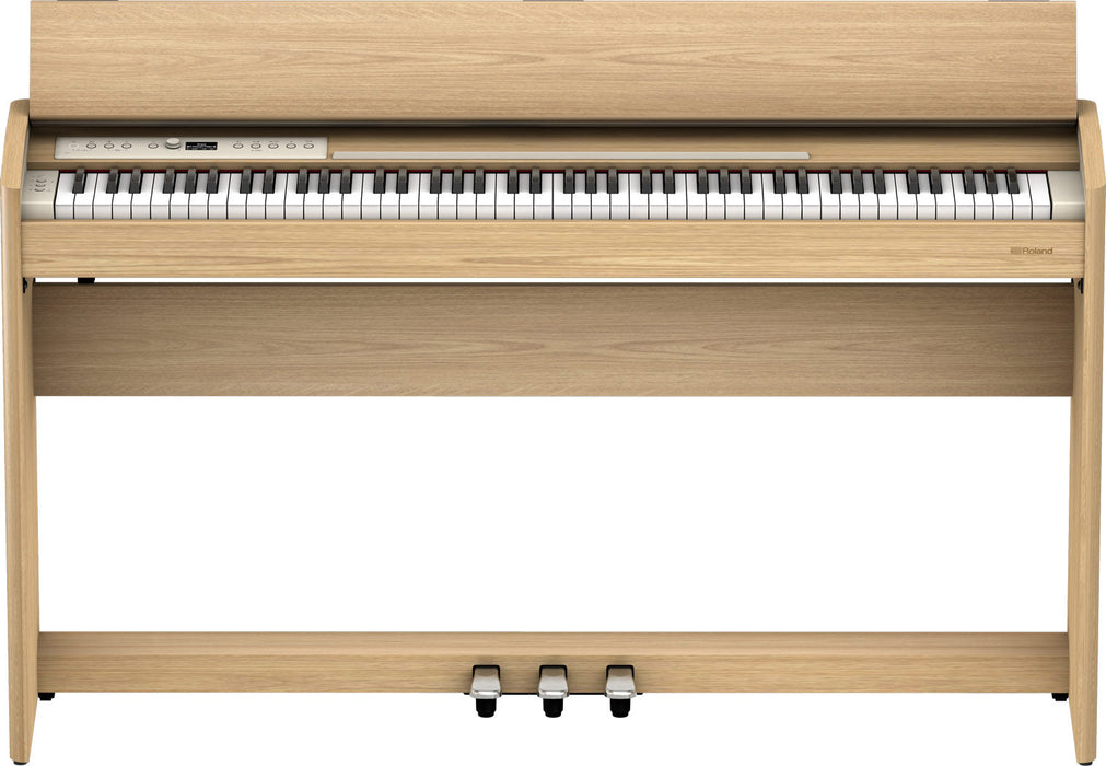 Roland F701-LA Compact Digital Piano Light Oak Bundle - Fair Deal Music