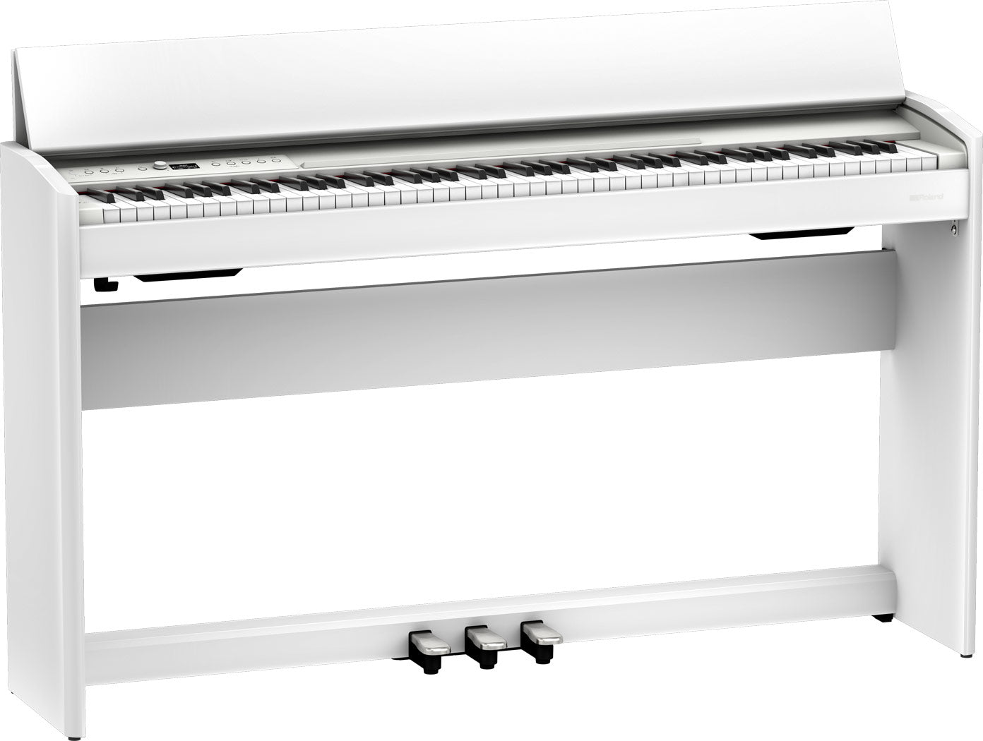 Roland F701-WH Compact Digital Piano White Satin Bundle - Fair Deal Music