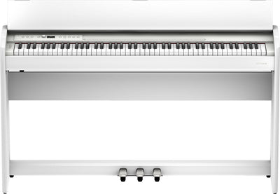 Roland F701-WH Compact Digital Piano White Satin Bundle - Fair Deal Music