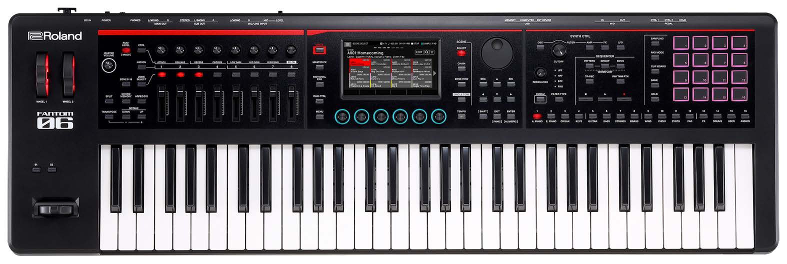Roland FANTOM-06 Synthesizer Keyboard Workstation (61 keys) - Fair Deal Music