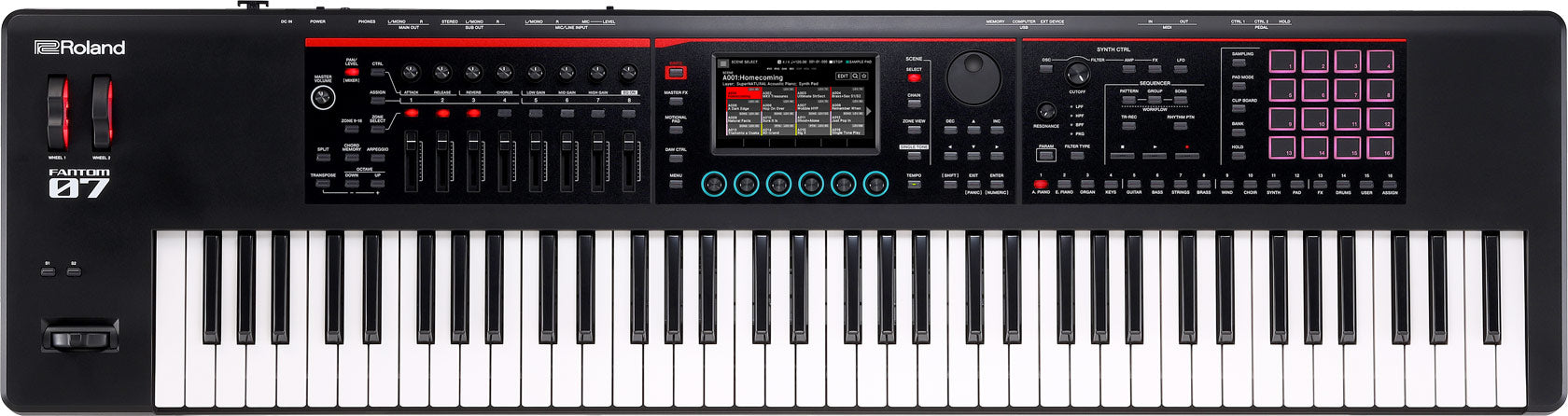 Roland FANTOM-07 Synthesizer Keyboard Workstation 76 keys (Nearly New) - Fair Deal Music