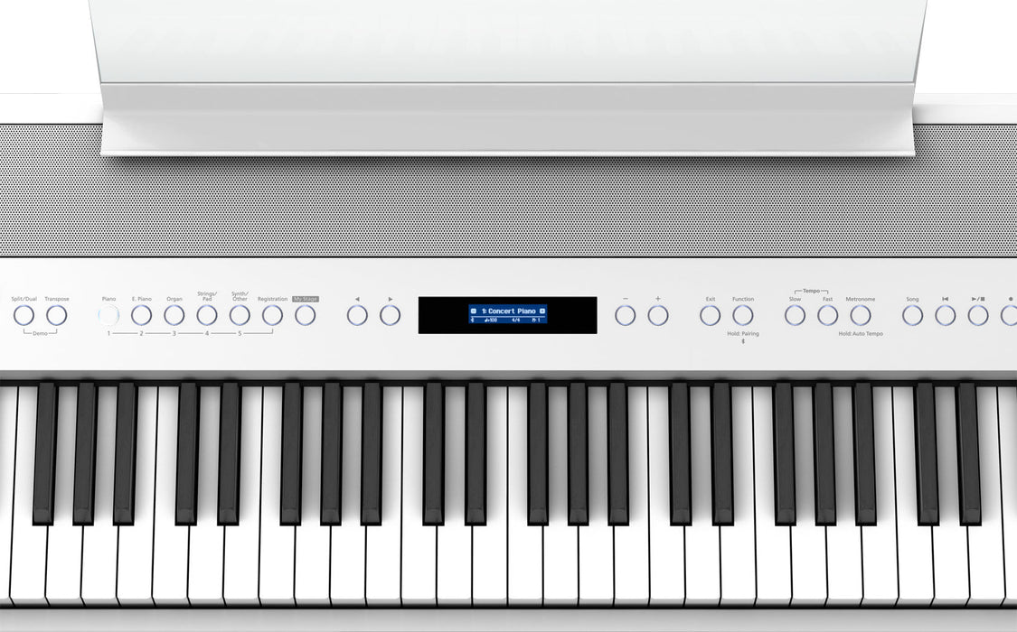 Roland FP-90X-WH Premium Portable Piano White Bundle - Fair Deal Music