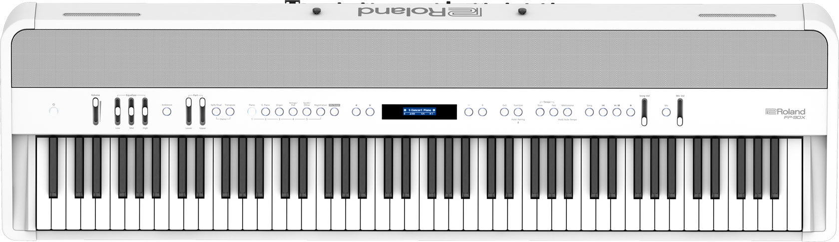 Roland FP-90X-WH Premium Portable Piano in White - Fair Deal Music
