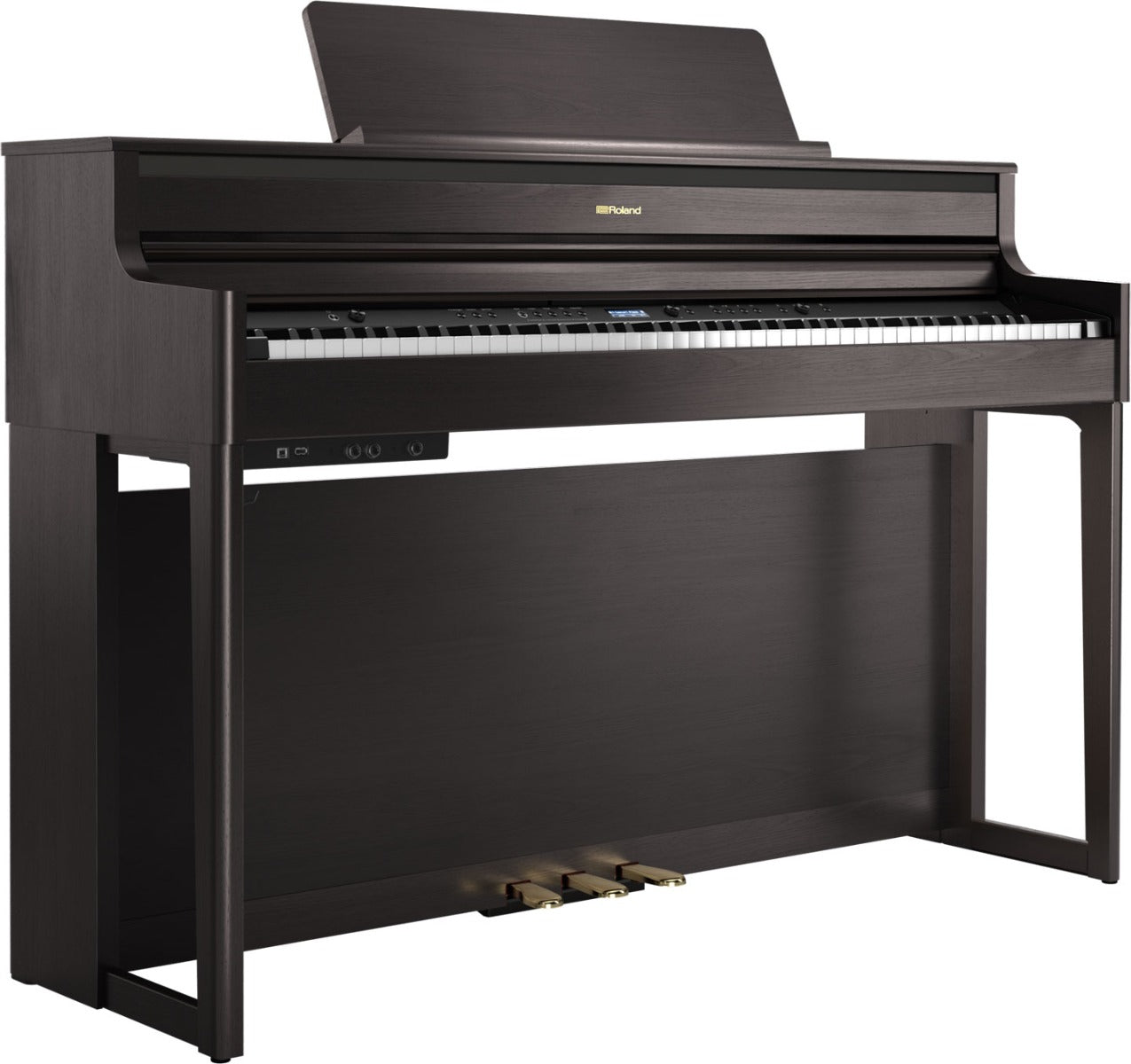 Roland HP704-DR Digital Upright Piano Dark Rosewood Bundle - Fair Deal Music