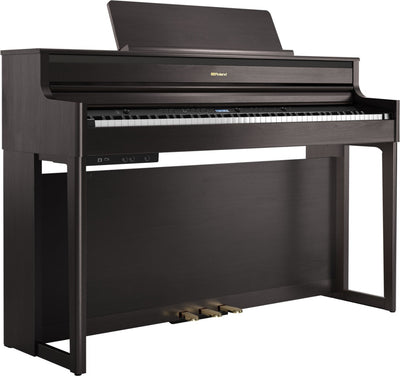 Roland HP704-DR Digital Upright Piano Dark Rosewood Bundle - Fair Deal Music