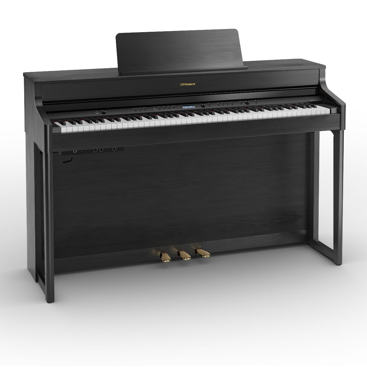 Roland HP702-CH Digital Upright Piano Charcoal Black, Nearly New - Fair Deal Music
