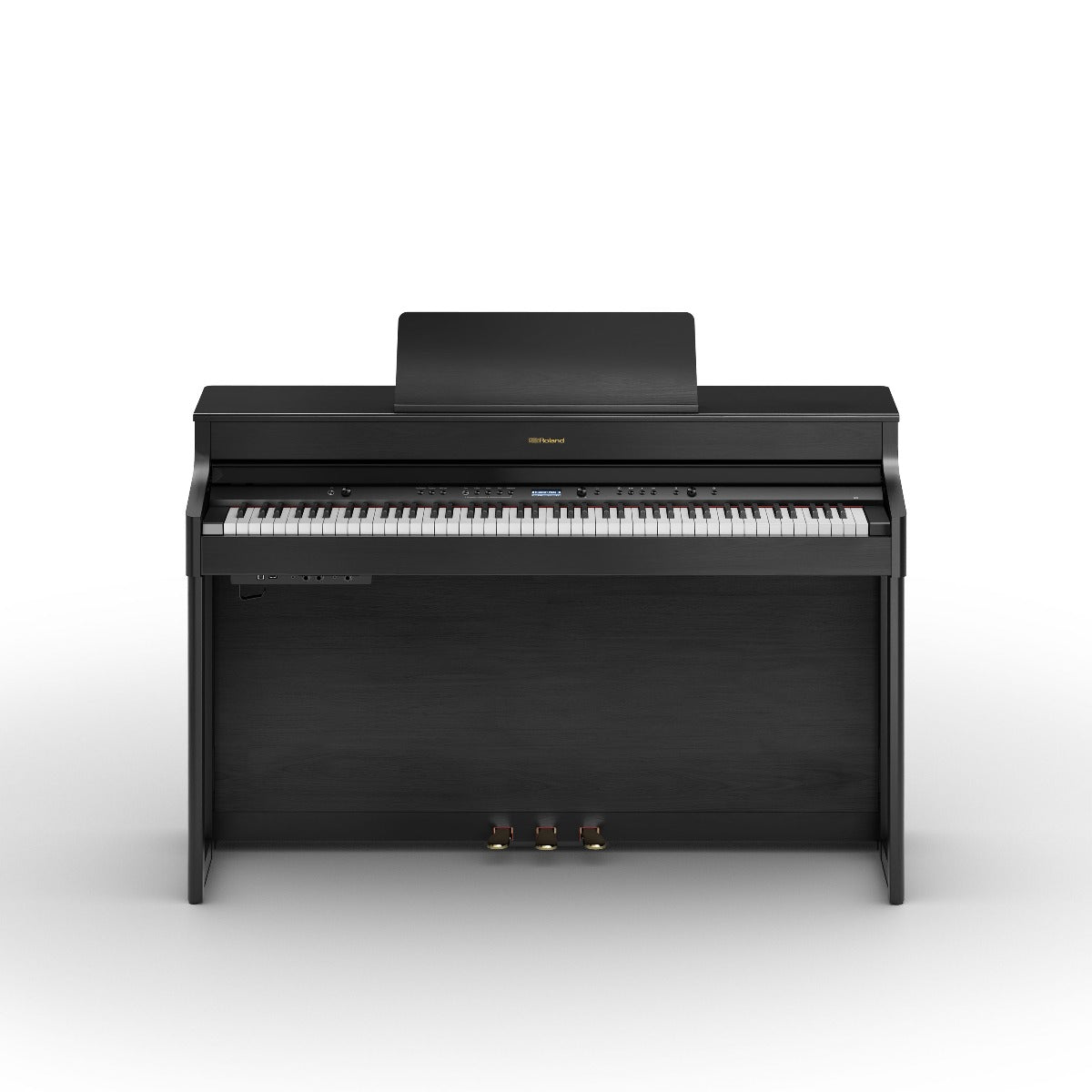 Roland HP702-CH Digital Upright Piano Charcoal Black, Nearly New - Fair Deal Music