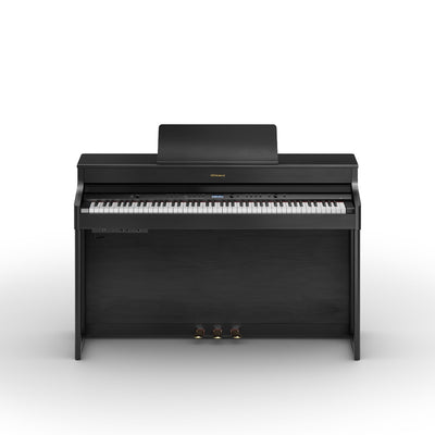 Roland HP702-CH Digital Upright Piano Charcoal Black, Nearly New - Fair Deal Music