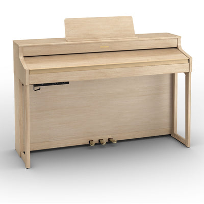 Roland HP702-LA Digital Upright Piano Light Oak Bundle - Fair Deal Music