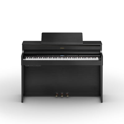Roland HP704-CH Digital Upright Piano Charcoal Black Used - Free Local Delivery - Fair Deal Music