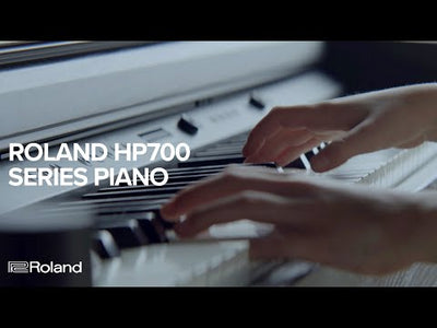 Roland HP702-CH Digital Upright Piano Charcoal Black, Nearly New - Fair Deal Music