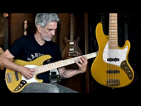 Load video: Sandberg California TT 4 String Electric Bass Guitar, Zebra Voodoo - Fair Deal Music