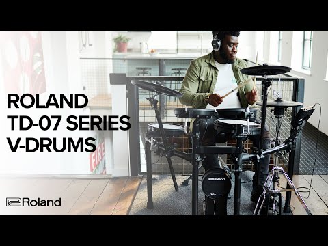 Load video: Roland TD-07DMK V-Drums Electronic Drum Kit - Fair Deal Music