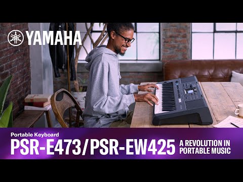 Yamaha PSR-E473 Portable Keyboard with Stand & Stool (Used) - Fair Deal Music