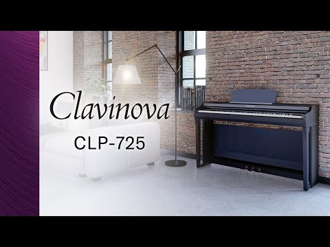 Yamaha CLP-725B Clavinova Digital Piano Black Walnut - Fair Deal Music
