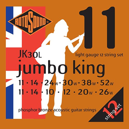 Rotosound JK30L 12 String Acoustic Light (11-52) Phosphor Bronze - Fair Deal Music