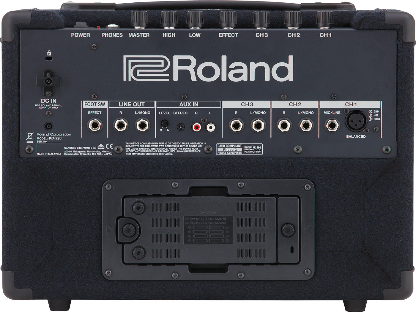 Roland KC-220 Stereo Keyboard Combo Amplifier Battery or Mains (Used) - Fair Deal Music