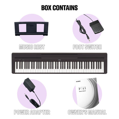 Yamaha P-45B Portable Digital Piano (Display Model) - Fair Deal Music