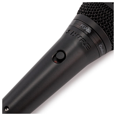Shure PGA58 Dynamic Microphone with XLR to 1/4" Jack Cable - Fair Deal Music