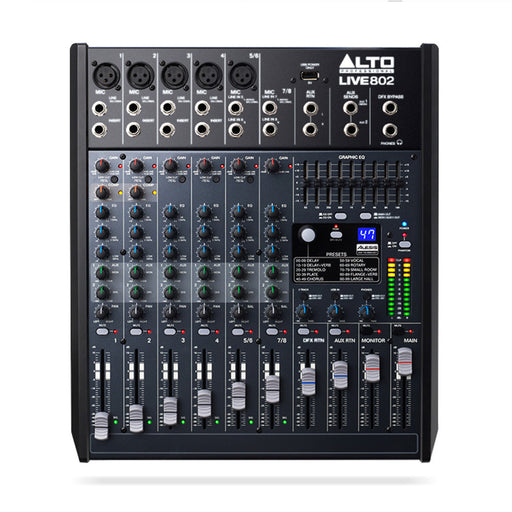 Professional Live 802 - Professional 8-Channel 2-Bus Mixer EX-DEMO MODEL - Fair Deal Music