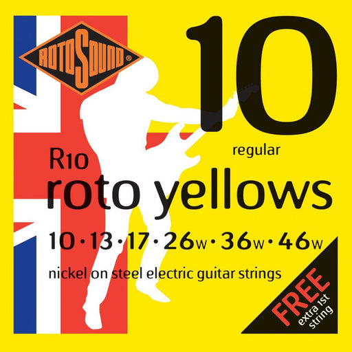 Rotosound R10 Roto Yellows (10-46) Nickel Electric Guitar Strings - Fair Deal Music