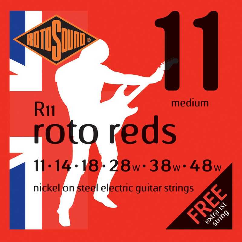 Rotosound R11 Roto Reds (11-48) Nickel Electric Guitar Strings - Fair Deal Music