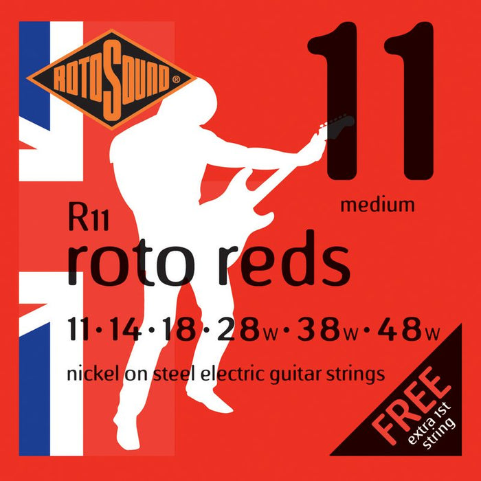 Rotosound R11 Roto Reds (11-48) Nickel Electric Guitar Strings - Fair Deal Music