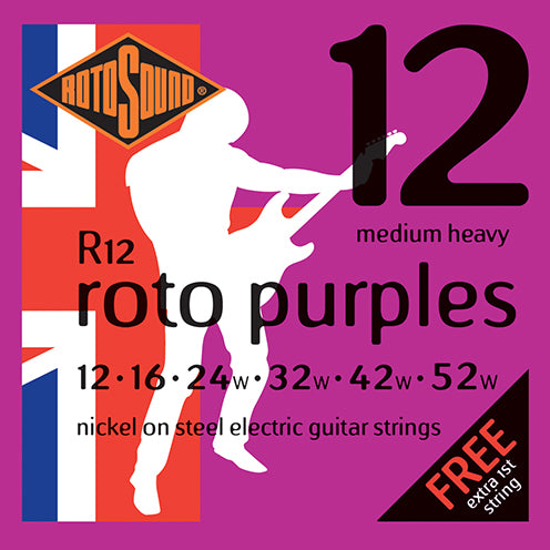 Rotosound R12 Roto Purples (12-52) Nickel Electric Guitar Strings - Fair Deal Music