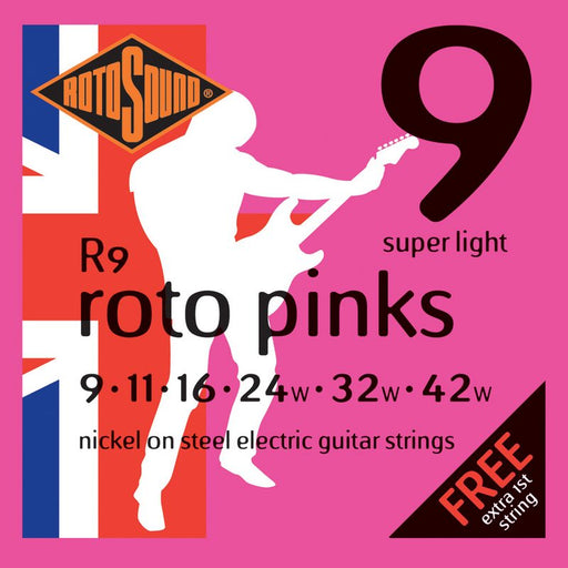Rotosound R9 Roto Pinks (9-42) Nickel Electric Guitar Strings - Fair Deal Music
