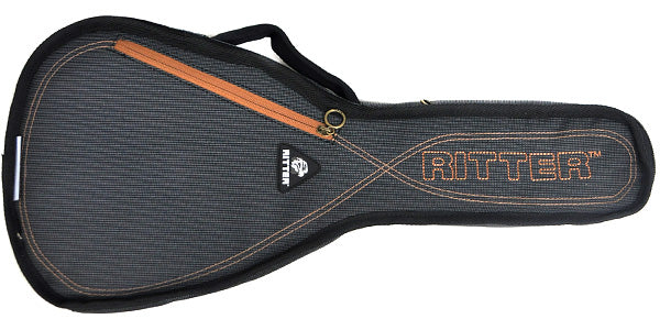 Ritter RGS3-U/MGB Session 3 Series Soprano Ukulele Carry Case Misty Grey/Leather Brown - Fair Deal Music
