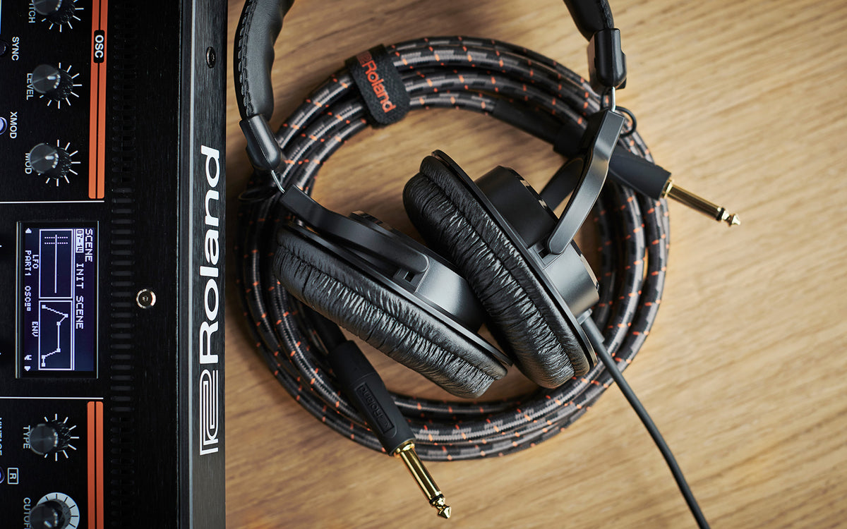 Roland RH-200 Monitor Grade Headphones Black (Display Model) - Fair Deal Music