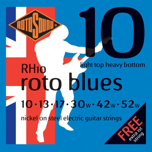 Rotosound RH10 Roto Blues (10-52) Nickel Electric Guitar Strings - Fair Deal Music