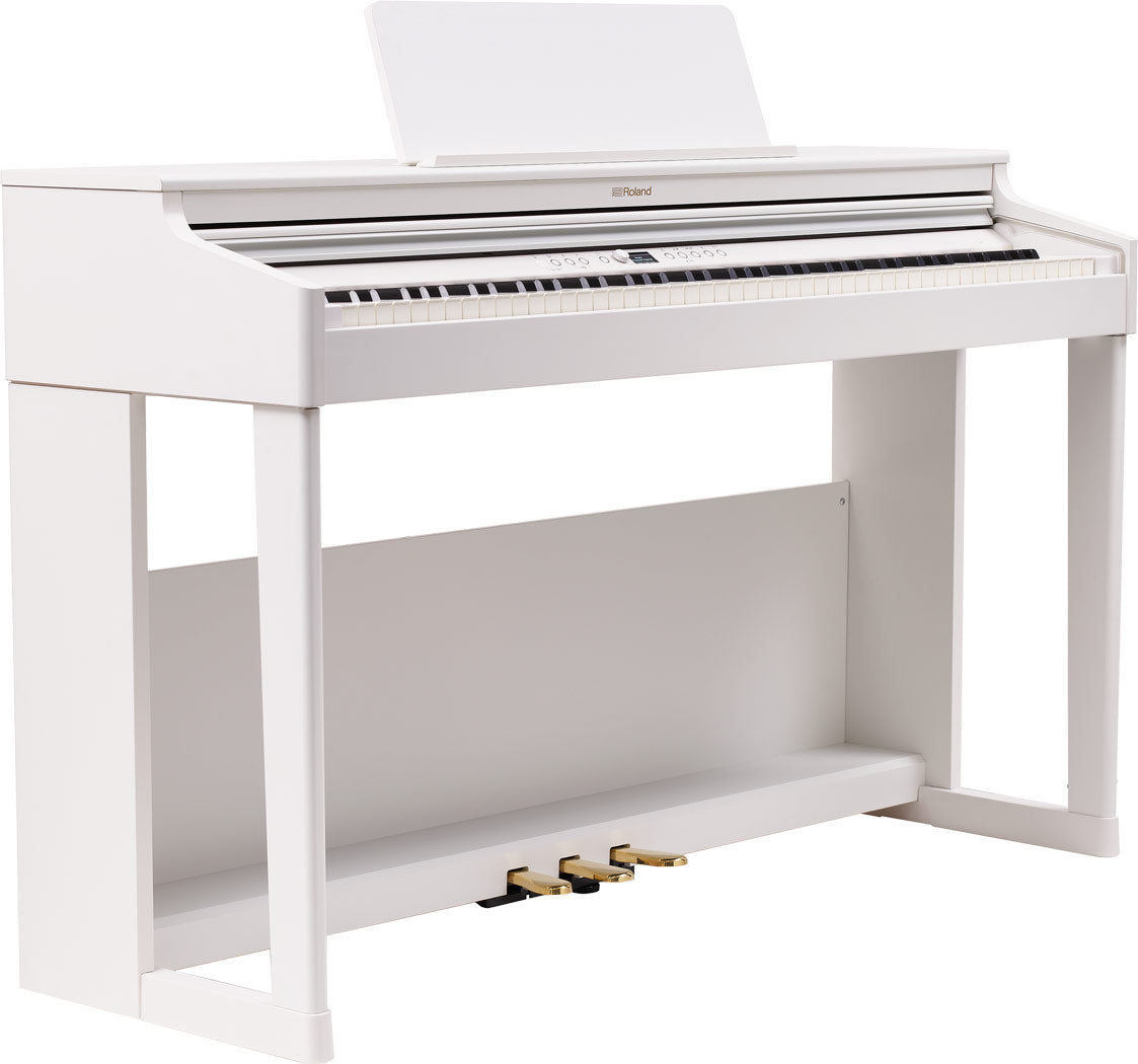 Roland RP701-WH Digital Piano in White Satin Bundle - Fair Deal Music