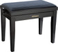 Roland RPB-220BK Adjustable Piano Bench in Satin Black with Velour Top - Fair Deal Music